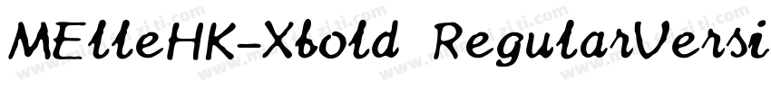 MElleHK-Xbold RegularVersion 210字体转换
